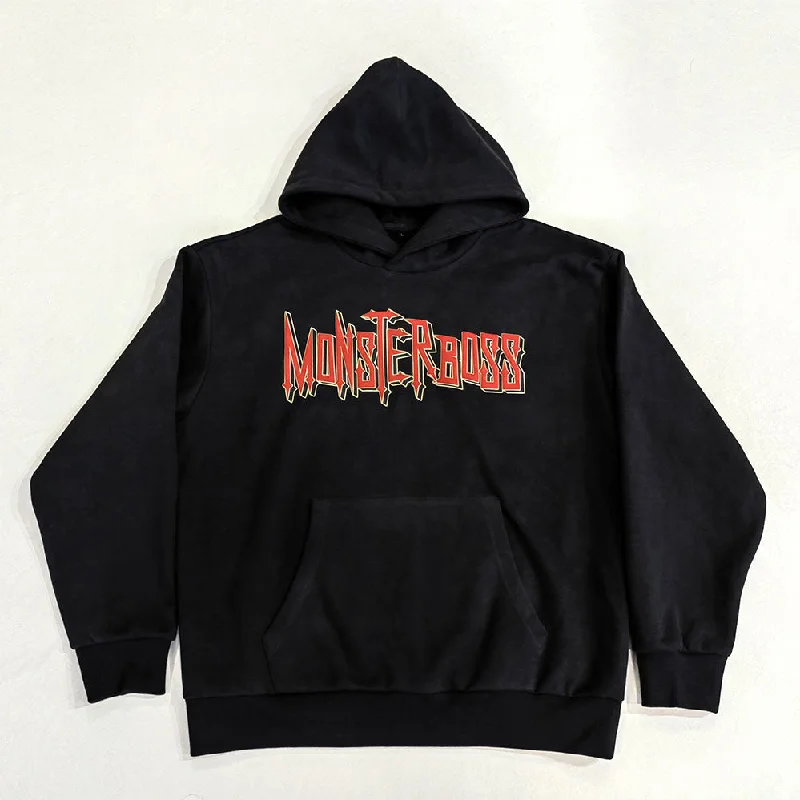 oversized hoodie men custom logo embroidered 100% cotton washed hoodie